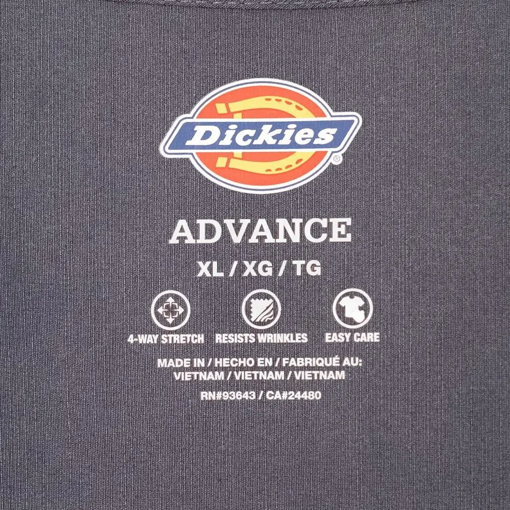 Dickies Women's Scrub Tops Shirts (Set of 3) XL Black Gray Blue Stretch Fabric - Picture 4 of 5